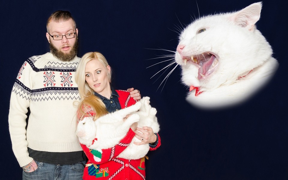 These are possibly the worst family christmas cards ever?