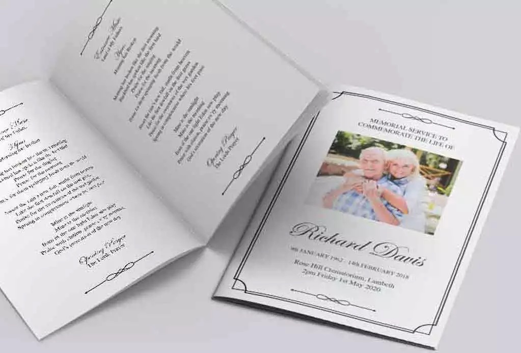 Free Funeral Order Of Service Design Templates Print Print Free Funeral Order Of Service Design Templates Print Print