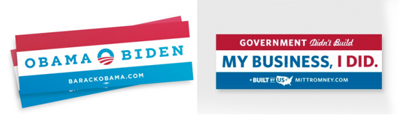 obama- romney bumper sticker