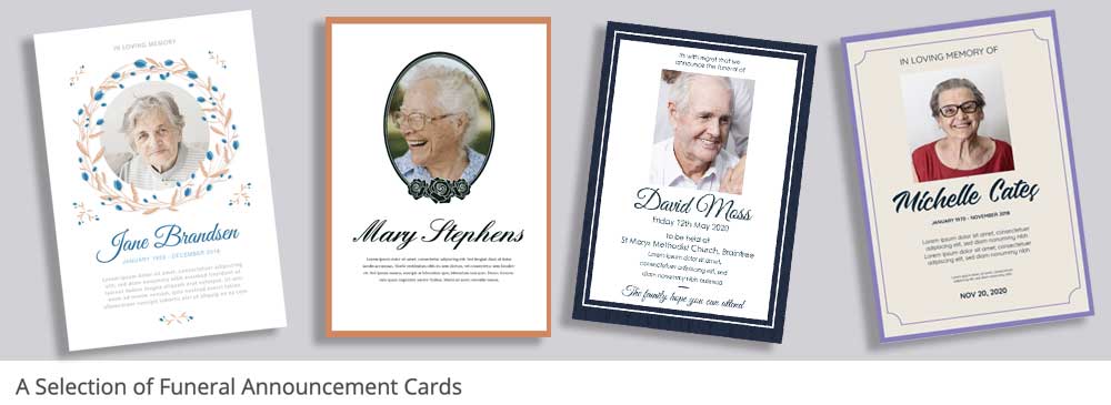 A-selection-of-funeral-announcement-cards