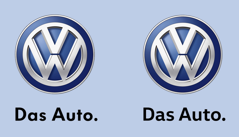 VW altered typeface